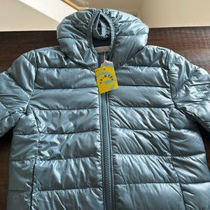Primary Lightweight Puffer – Slate Blue, 2T – NWT